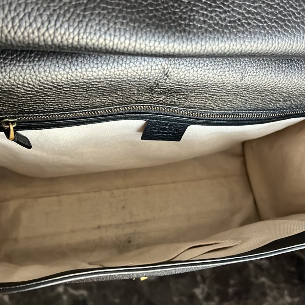 GUCCI GG Marmont Animalier Top-Handle Tote - Picture 12 of 17